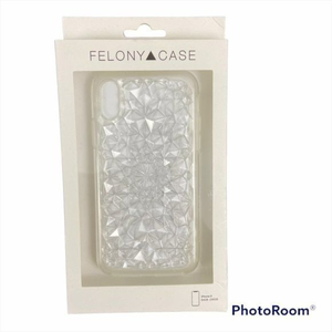 NWB FELONY CASE IPHONE X Clear Geometrical Design‎ Case